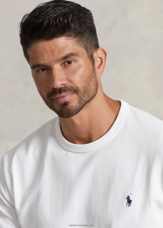 Ralph Lauren mehed raskekaalu trikoo T-särk PR0V1453 valge