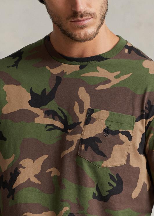 Ralph Lauren mehed tasku t-särk PR0V1408 ülejääk camo
