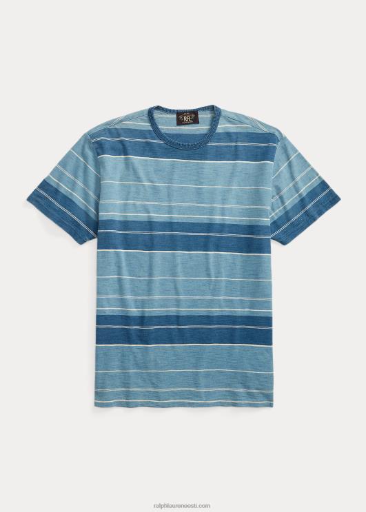 Ralph Lauren mehed triibuline trikoo T-särk PR0V1689 indigo/koor