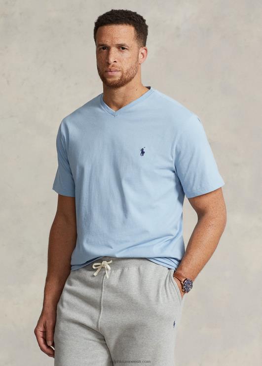 Ralph Lauren mehed trikoo v-kaelusega T-särk PR0V1414 kinnisvara sinine