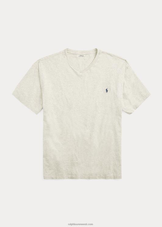 Ralph Lauren mehed trikoo v-kaelusega T-särk PR0V1844 uus hall kanarbik