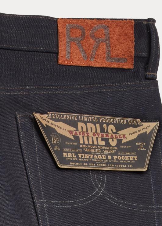 Ralph Lauren mehed Piiratud väljaandega vintage 5 taskuga teksad PR0V1741 jäik