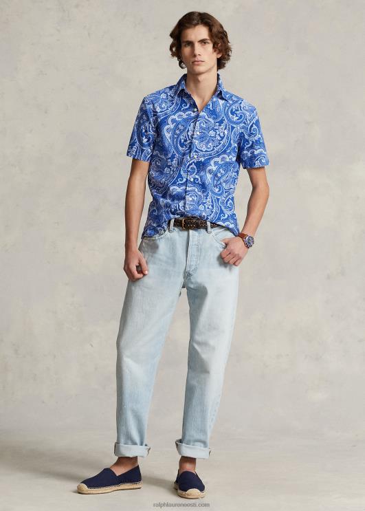 Ralph Lauren mehed anders klassikaline kitsenev istuv pleekinud teksa PR0V770 stockbridge