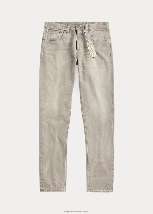 Ralph Lauren mehed õhuke kitsas lõikes pilvine hall teksa PR0V1737 hägune hall pesu