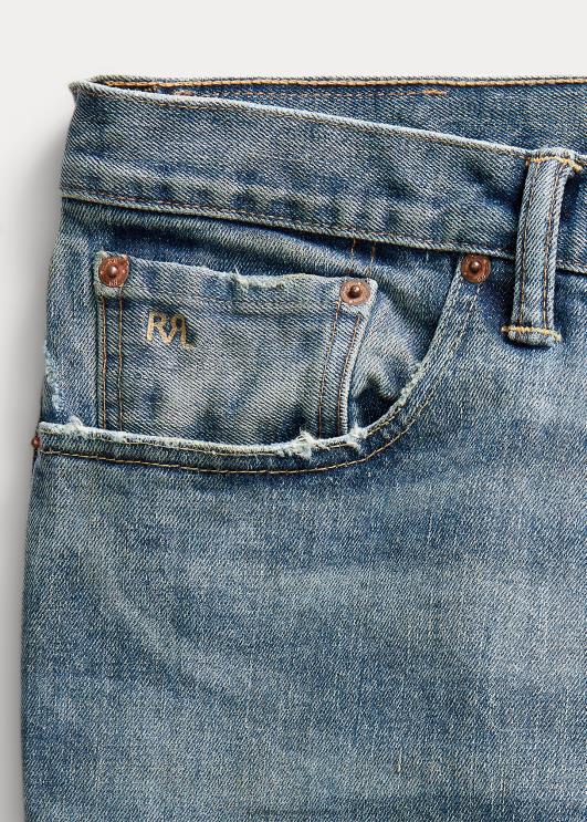 Ralph Lauren mehed õhukesed kitsad eakinsi teksad PR0V1779 eakins pesu