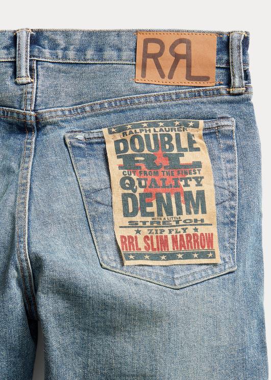 Ralph Lauren mehed õhukesed kitsad eakinsi teksad PR0V1779 eakins pesu