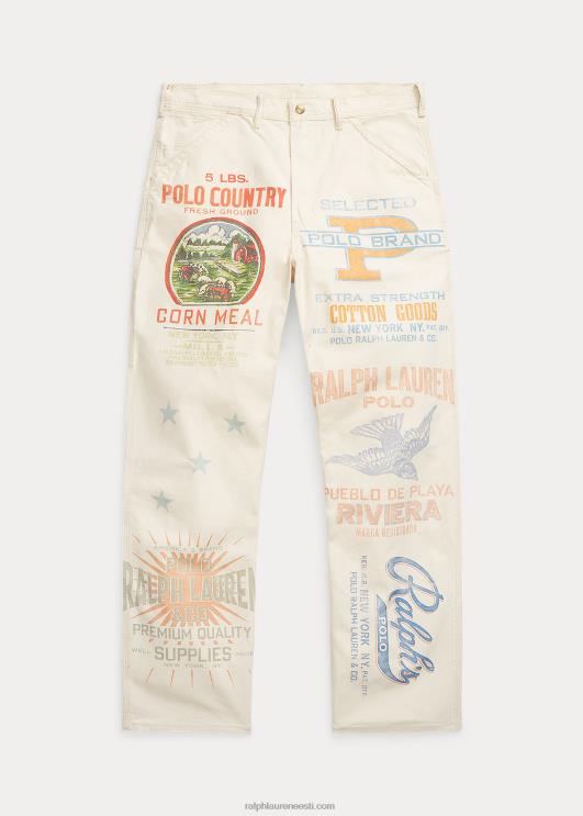 Ralph Lauren mehed lõdvestunud istuvusega graafiline tisleriteksa PR0V1087 puukütt