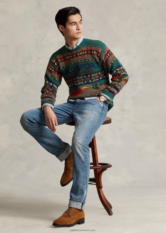 Ralph Lauren mehed varic slim sirge distressed teksa PR0V135 buckbrooke