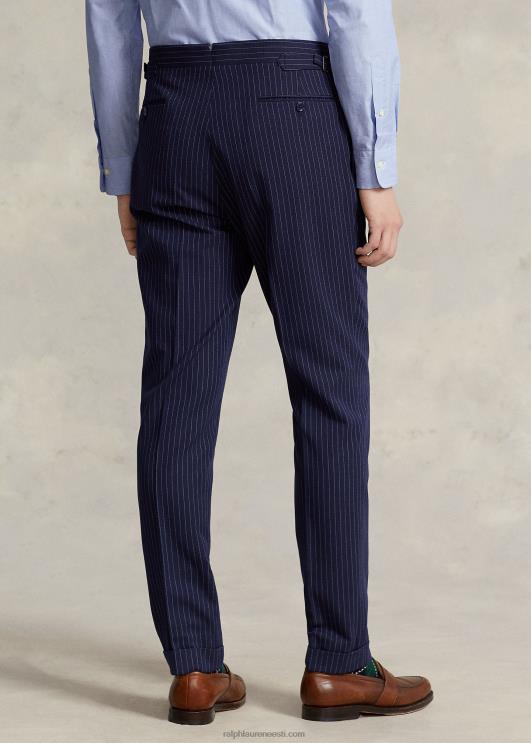 Ralph Lauren mehed polo pinstripe Dobby 3-osaline ülikond PR0V1226 merevägi/kreem