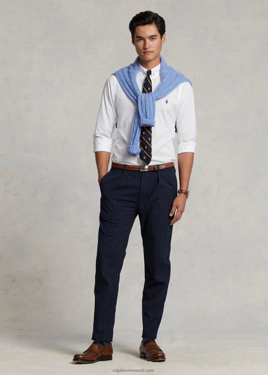 Ralph Lauren mehed Klassikalise sobivusega toimse särk PR0V94 valge