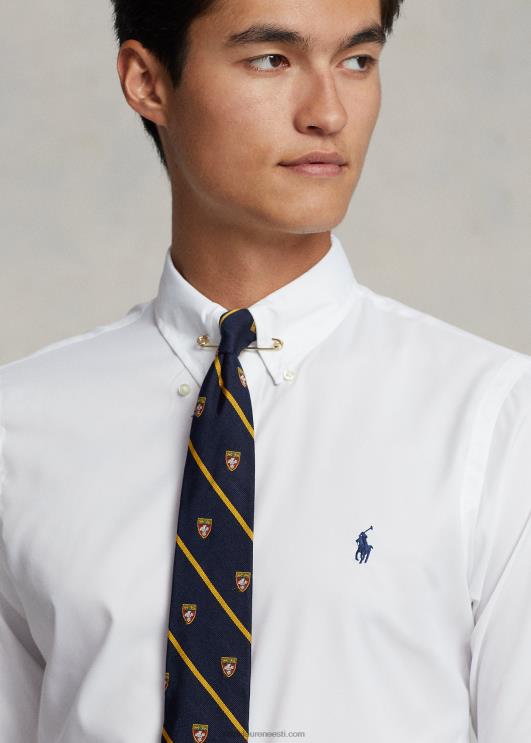 Ralph Lauren mehed Klassikalise sobivusega toimse särk PR0V94 valge