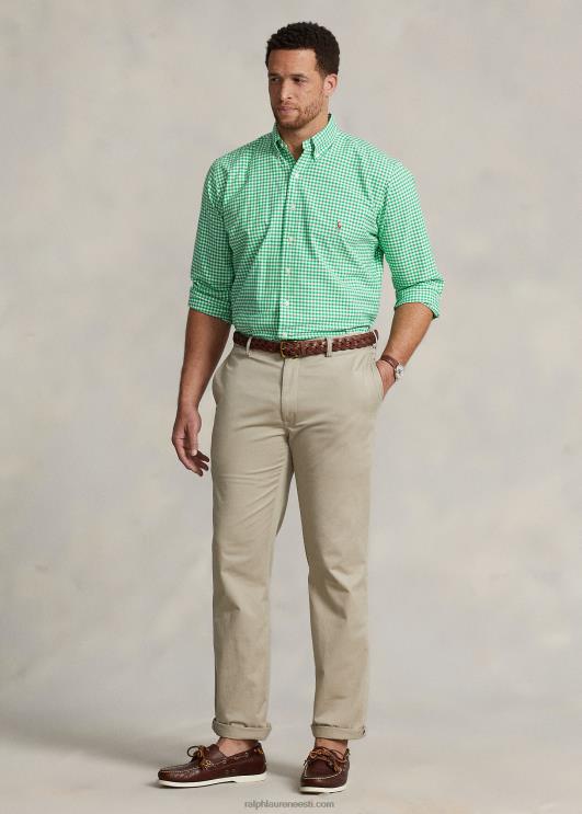 Ralph Lauren mehed gingham oxfordi särk PR0V1424 suvine smaragd/valge