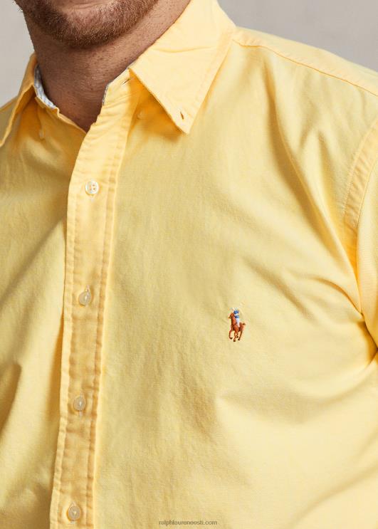 Ralph Lauren mehed ikooniline Oxfordi särk PR0V1438 kollane oxford