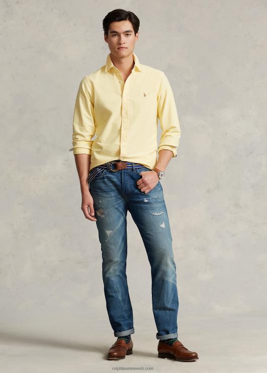 Ralph Lauren mehed ikooniline oxfordi särk – sobib kõigile PR0V8373 kollane oxford