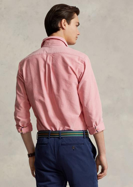 Ralph Lauren mehed ikooniline oxfordi särk – sobib kõigile PR0V8376 päikesetõus punane