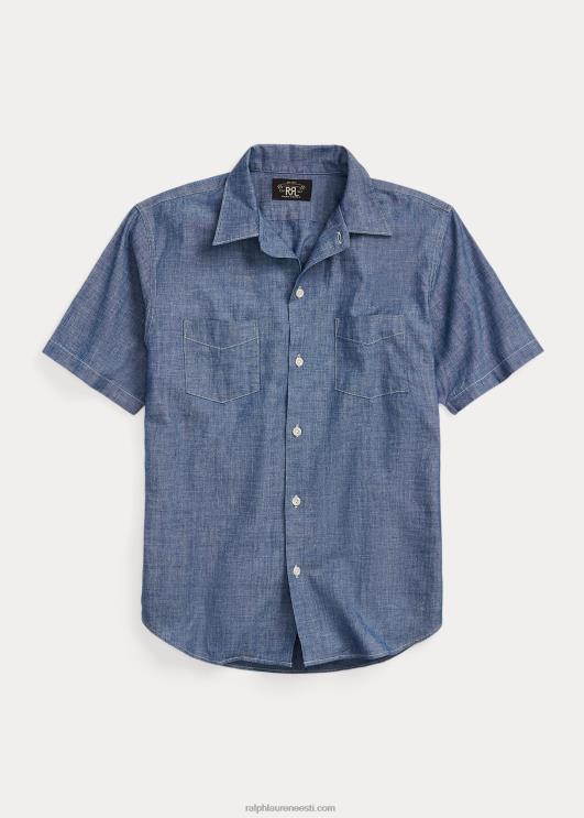 Ralph Lauren mehed indigo chambray laagrisärk PR0V1712 loputada pesu
