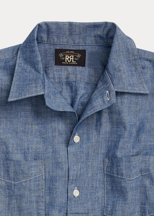 Ralph Lauren mehed indigo chambray laagrisärk PR0V1712 loputada pesu