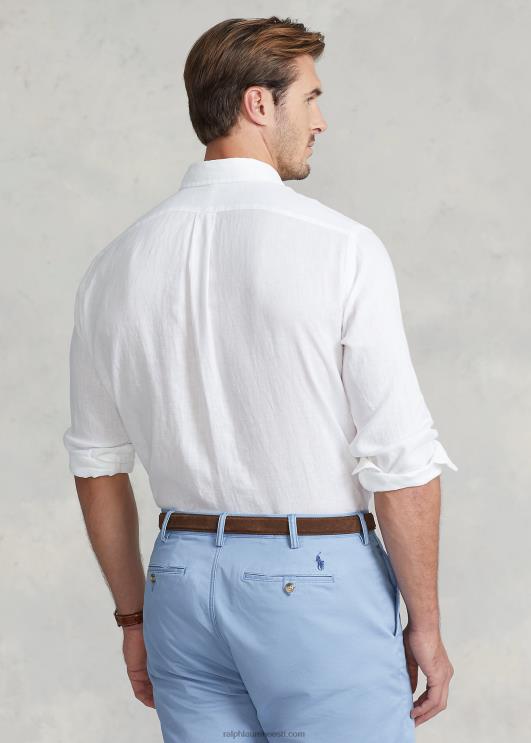 Ralph Lauren mehed kerge linane särk PR0V1550 valge