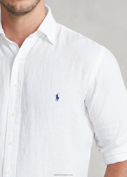 Ralph Lauren mehed kerge linane särk PR0V1550 valge