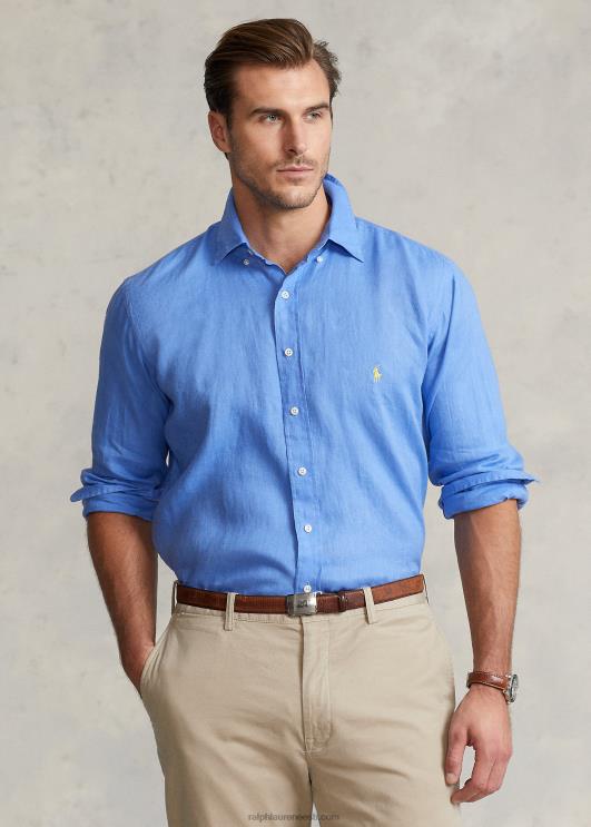 Ralph Lauren mehed kerge linane särk PR0V1553 sadamasaar sinine