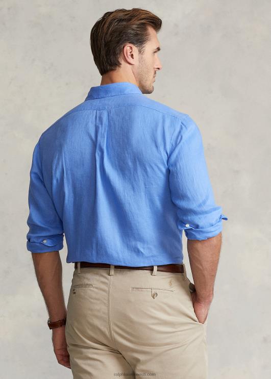 Ralph Lauren mehed kerge linane särk PR0V1553 sadamasaar sinine