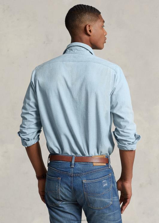 Ralph Lauren mehed klassikaline chambray särk PR0V92 See on indigo