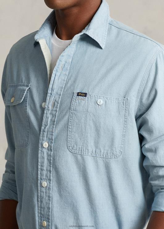 Ralph Lauren mehed klassikaline chambray särk PR0V92 See on indigo