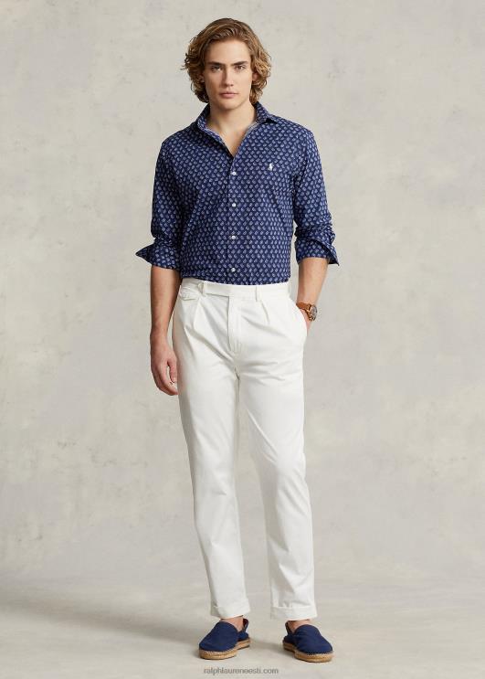 Ralph Lauren mehed klassikaline istuv foulard veniv poplinsärk PR0V1157 gansett foulard