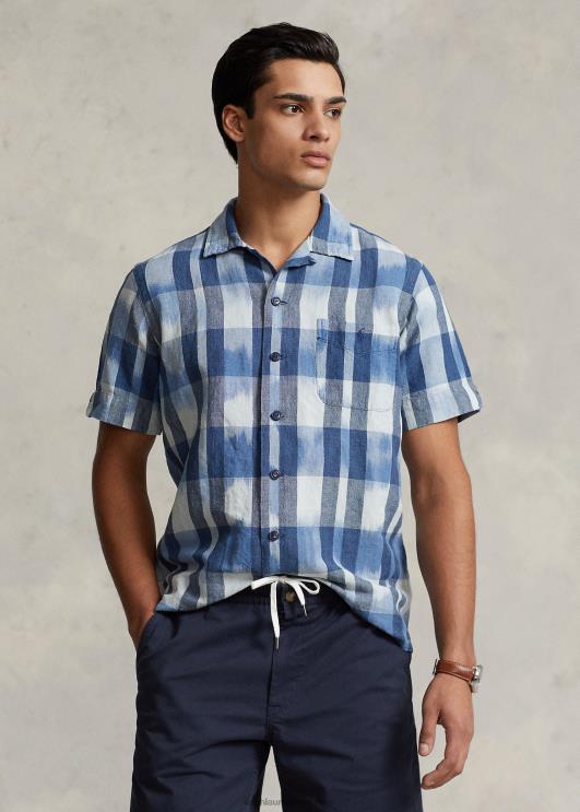 Ralph Lauren mehed klassikaline istuv linane-puuvillane kampsun PR0V649 indigo