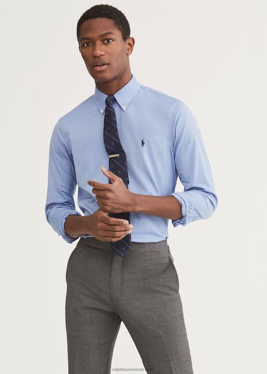 Ralph Lauren mehed klassikaline istuv popliinsärk PR0V8648 sinine