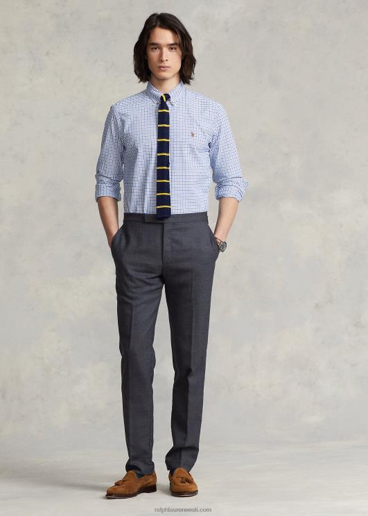 Ralph Lauren mehed klassikaline istuv tattersall oxfordi särk PR0V727 sinine/valge multi