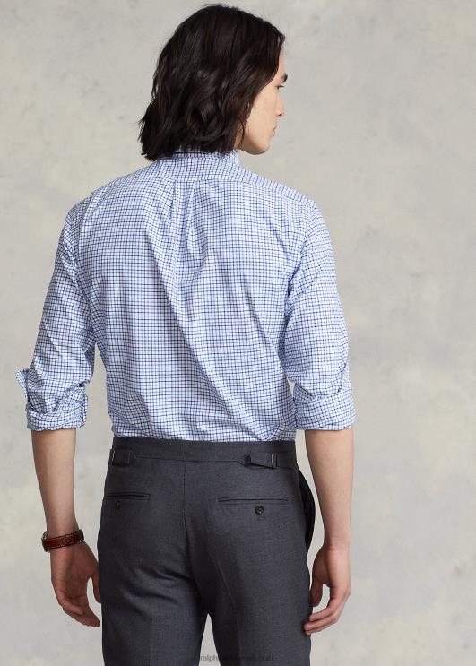 Ralph Lauren mehed klassikaline istuv tattersall oxfordi särk PR0V727 sinine/valge multi