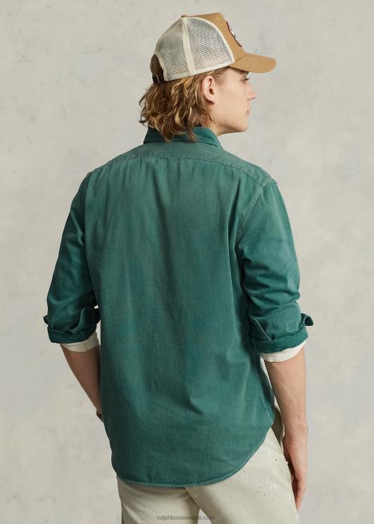 Ralph Lauren mehed klassikaline istuv teksariidest töösärk PR0V8525 lorain emb