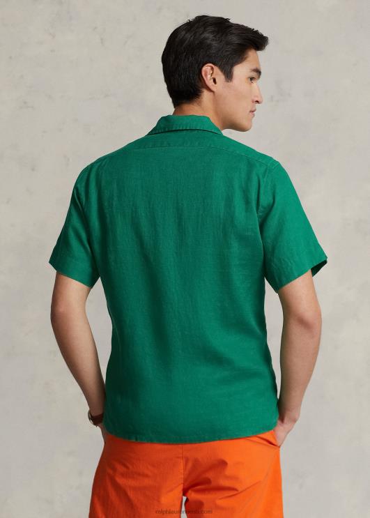 Ralph Lauren mehed klassikaline linane laagrisärk PR0V641 sportlik roheline