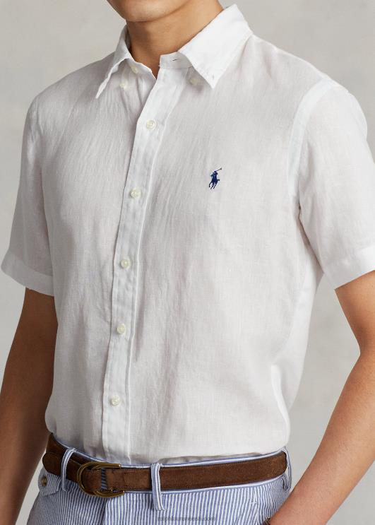 Ralph Lauren mehed klassikaline linane särk PR0V515 valge