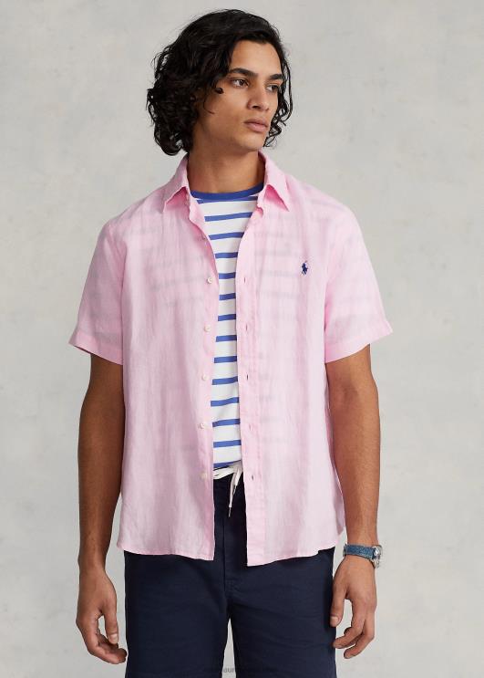 Ralph Lauren mehed klassikaline linane särk PR0V516 karmeli roosa