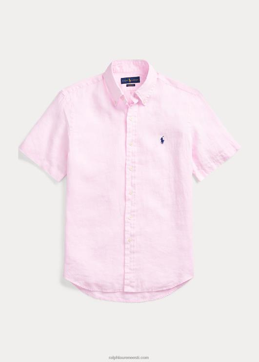 Ralph Lauren mehed klassikaline linane särk PR0V516 karmeli roosa