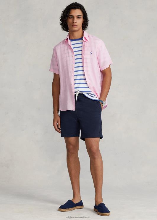 Ralph Lauren mehed klassikaline linane särk PR0V516 karmeli roosa