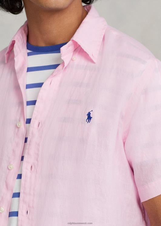 Ralph Lauren mehed klassikaline linane särk PR0V516 karmeli roosa