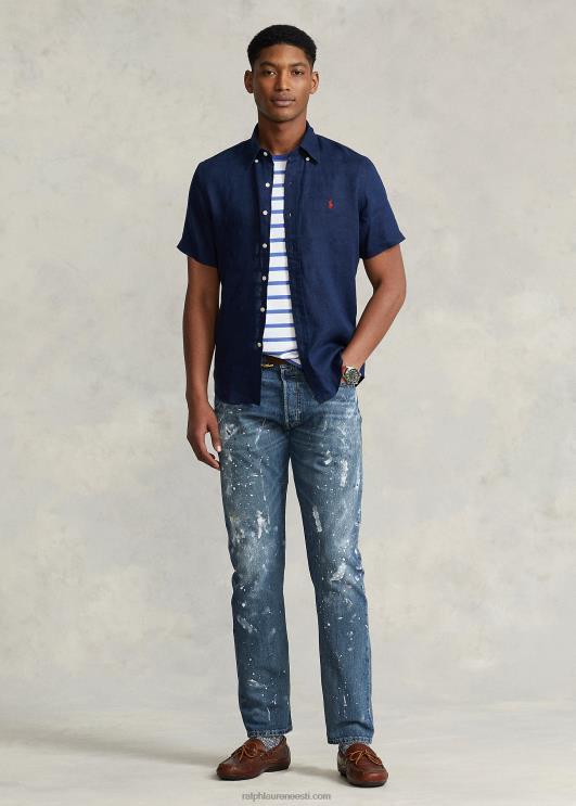 Ralph Lauren mehed klassikaline linane särk PR0V517 Newporti merevägi