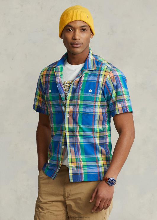 Ralph Lauren mehed klassikaline madrase laagrisärk PR0V765 kuninglik/oranž multi