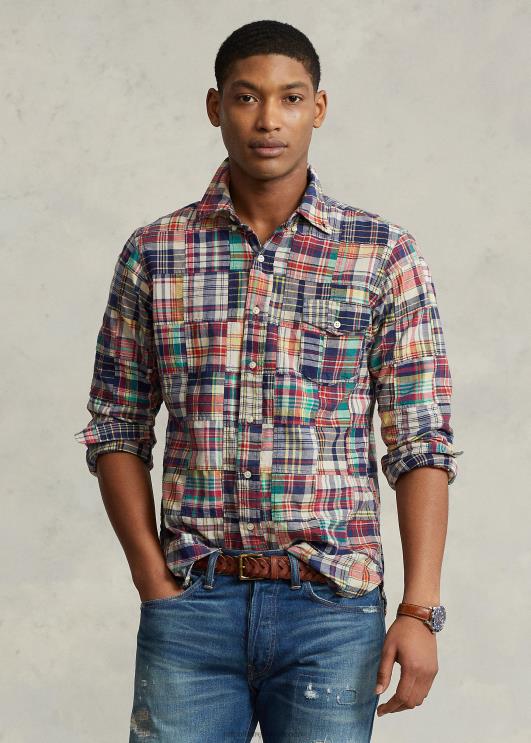 Ralph Lauren mehed klassikaline madrase lapitehnikas särk PR0V8524 madrase lapitöö