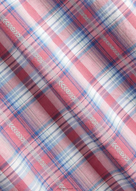 Ralph Lauren mehed klassikaline ruuduline Dobby töösärk PR0V107 valge/punane multi