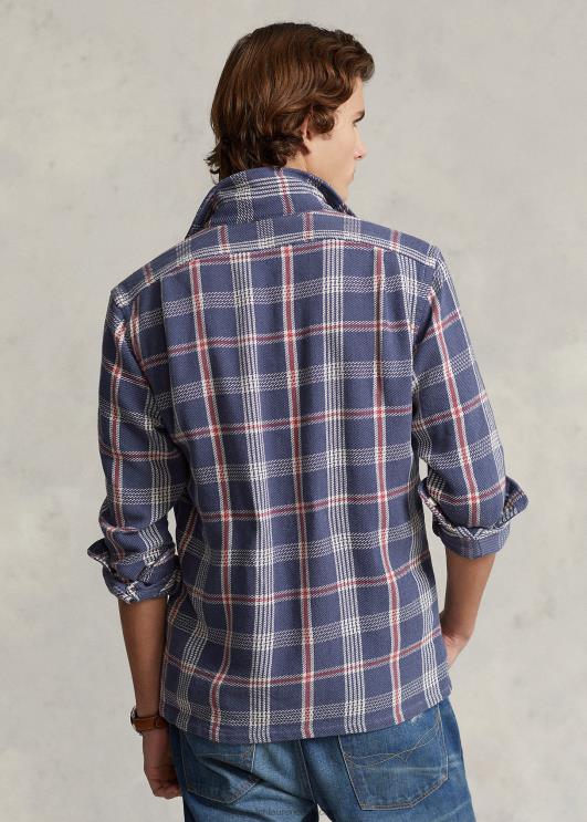 Ralph Lauren mehed klassikaline ruuduline flanellist laagrisärk PR0V8465 tume/valge multi