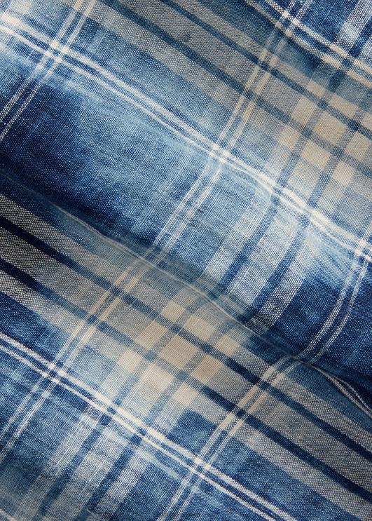 Ralph Lauren mehed klassikaline ruuduline linane särk PR0V1148 indigo valge multi