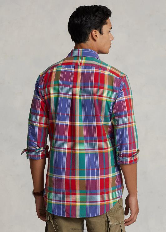 Ralph Lauren mehed klassikaline ruuduline oxfordi särk PR0V8405 punane/sinine multi