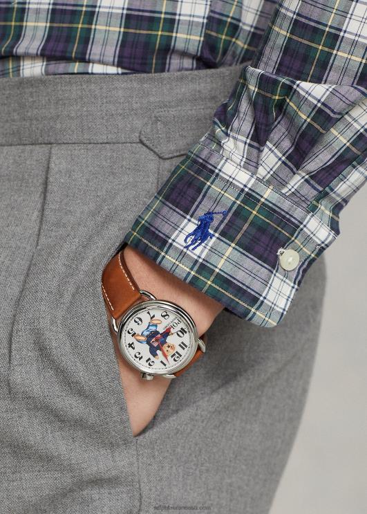 Ralph Lauren mehed klassikaline ruuduline pestud poplinsärk PR0V8594 roheline/kollane multi