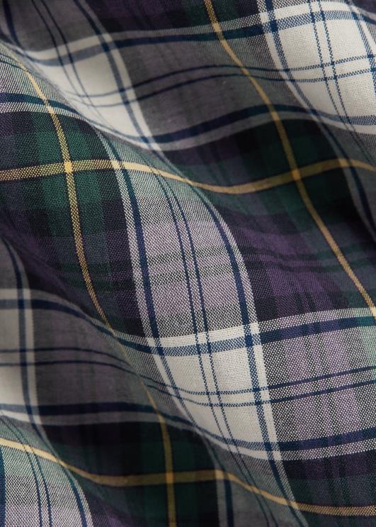 Ralph Lauren mehed klassikaline ruuduline pestud poplinsärk PR0V8594 roheline/kollane multi