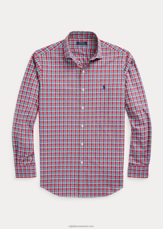 Ralph Lauren mehed klassikaline ruuduline veniv poplinsärk PR0V453 punane/kollane multi