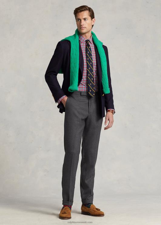 Ralph Lauren mehed klassikaline ruuduline veniv poplinsärk PR0V453 punane/kollane multi